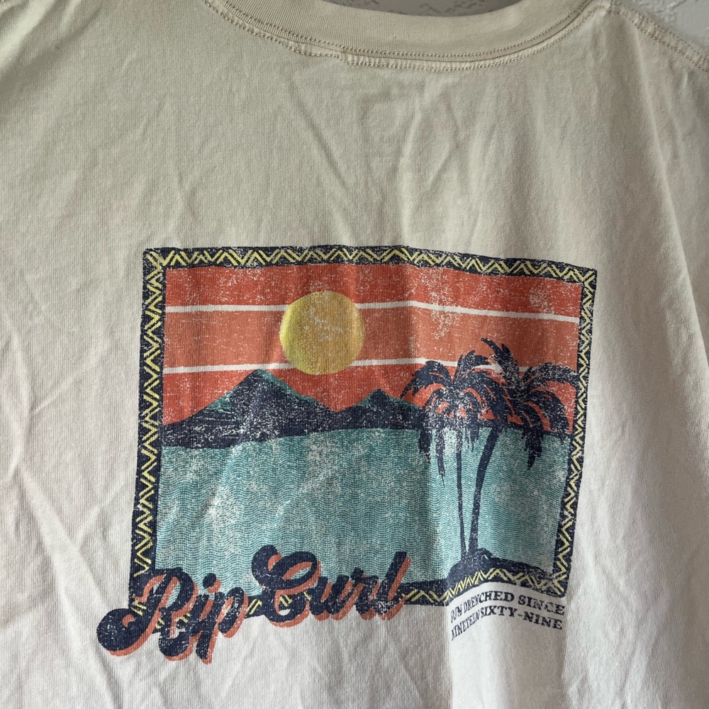 Pout Cream rip curl Short Sleeve Tee Classic Cotton